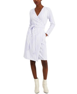 Alfani Women's Long-Sleeve Wrap Dress, Created for Macy's \u0026 Reviews -  Dresses - Women - Macy's